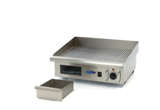 Grill Grătar frytop electric striat 550×365 mm, inox - Img 4
