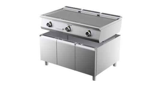 Grill triplu electric cu placă netedă, compartiment inferior neutru închis, Sfera by Desco - Img 2
