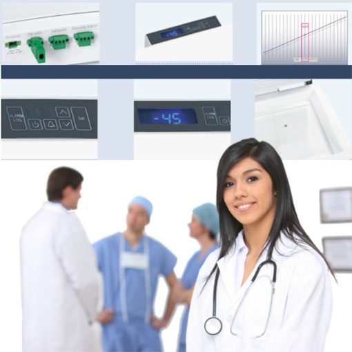 Ladă de congelare laborator MediLine, 350 Litri, Alb - Img 6