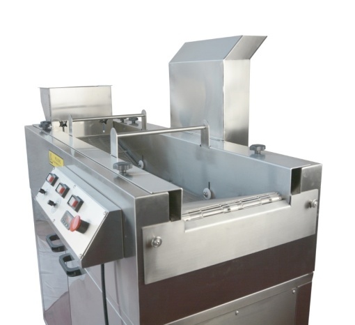 Mașină tip bandă pentru prăjire (friteuză), blansare sau fierbere pe gaz, 70 L, bandă 440 mm - Img 6