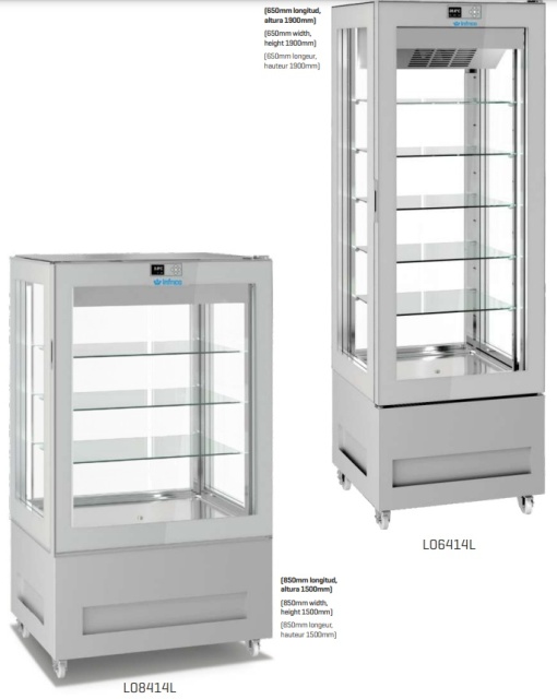 Vitrină frigorifică de expunere pentru patiserie sau cofetărie 450 litri, Infrico - Img 3