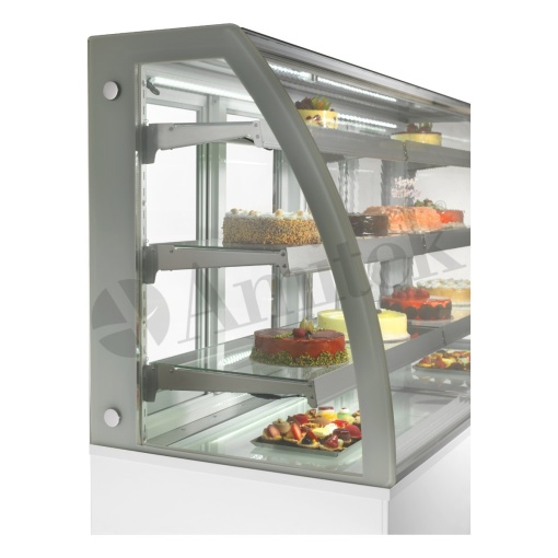 Vitrină frigorifică pentru cofetărie/patiserie, 182x68x141 cm, Amitek - Img 4