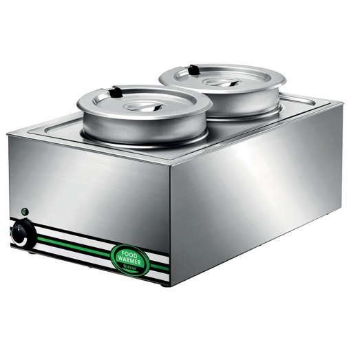 Bain Marie, temperatură diferențiată 1/1 cu 2 tigăi de 8 Litri, Forcar - Img 2