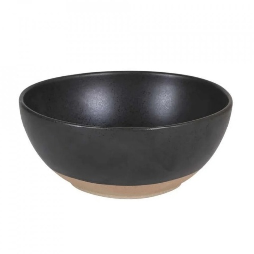 Bol oval negru de salată 21x19x10 cm, set de 3 bucăți, Sucro PuraSangre - Img 3