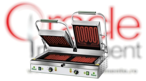 Contact grill dublu cu plăci ceramice netede, Fimar