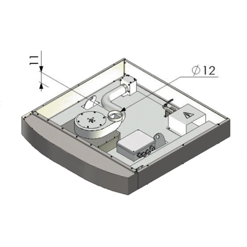 Cuptor electric pentru Panificație cu 3 vetre, hotă și dospitor - Img 4