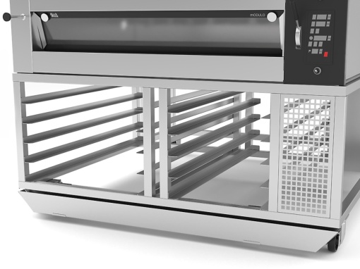 Cuptor electric pentru panificație cu 4 vetre, (8 tăvi 60x40/vatră), hotă și suport - Img 7