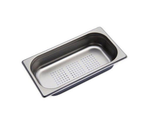 Cuvă GN 1/3 inox perforată 65 mm - Img 2