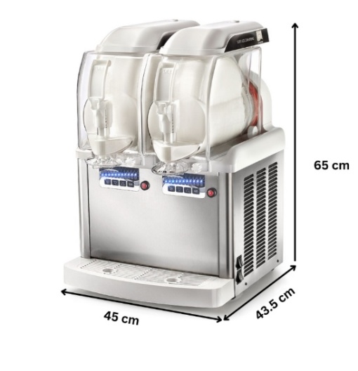 Dispenser înghețată moale soft, Granita, Slushie 6+6 Litri - Img 3