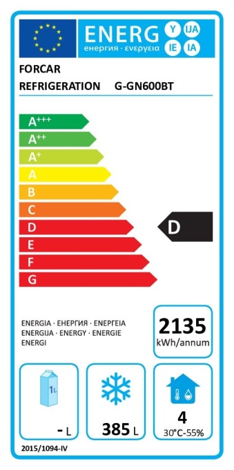 Dulap de congelare inox 507 Litri, -18°C/-20°C, Forcar - Img 3