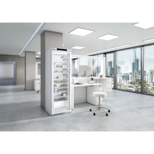 Dulap frigorific pentru medicamente farmacie MediLine 361 L, răcire dinamică Alb - Img 5