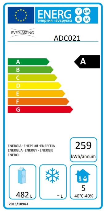 Dulap profesional congelare cu 1 ușă inox, Everlasting PRO GREEN 701 BTV - Img 4