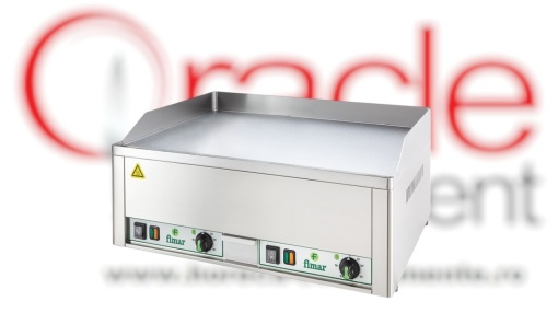 Fry top electric cu suprafață cromată netedă, 650x480 mm, Fimar