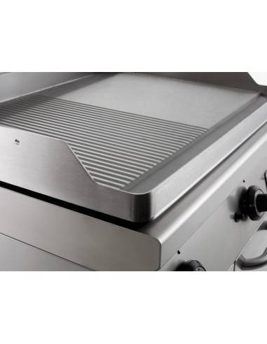 Fry top grill pe gaz cu suprafață netedă/striată, Casta - Img 2