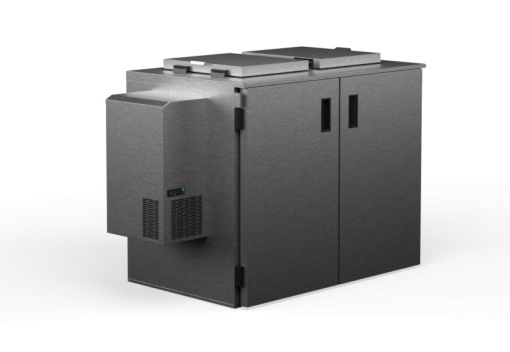 Goș de gunoi reciclare refrigerant, inox 1000 Litri - Img 6