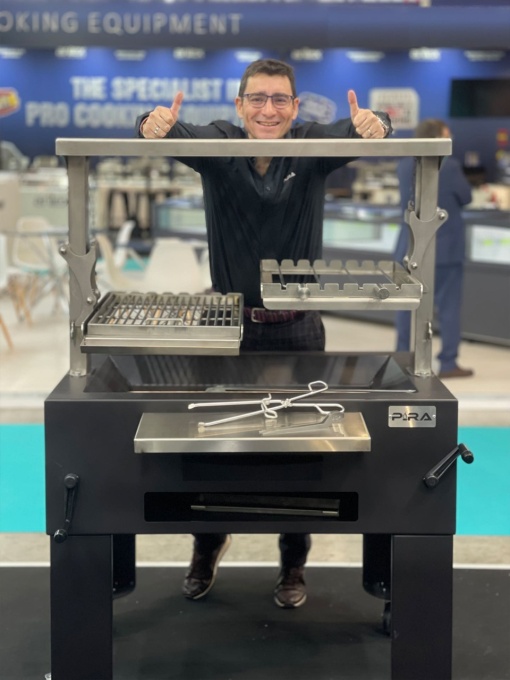 Grătar profesional Barbeque pentru Steak pe cărbuni, PIRA BBQ Combi Lux 110 - Img 4