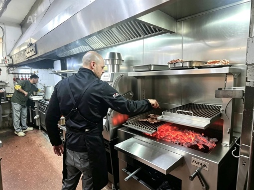 Grătar profesional Barbeque pentru Steak pe cărbuni, PIRA BBQ Combi Silver 110 - Img 3