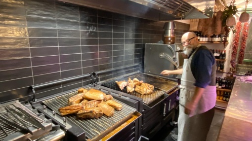 Grătar profesional Barbeque pentru Steak pe cărbuni, PIRA BBQ M120 - Img 15