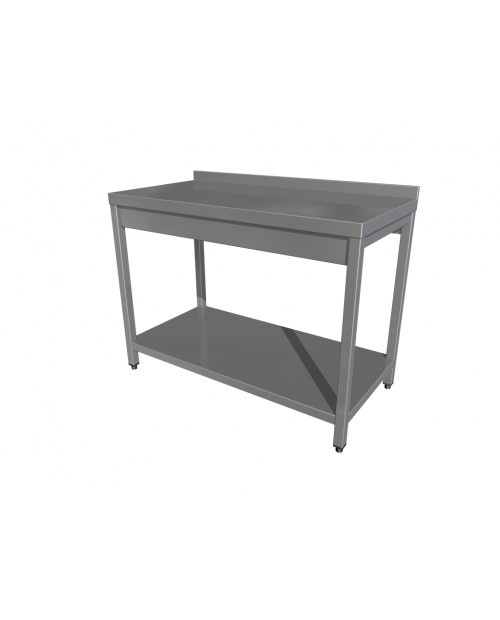 Masă de lucru eco inox cu poliță 1000x700x850 mm - Img 2