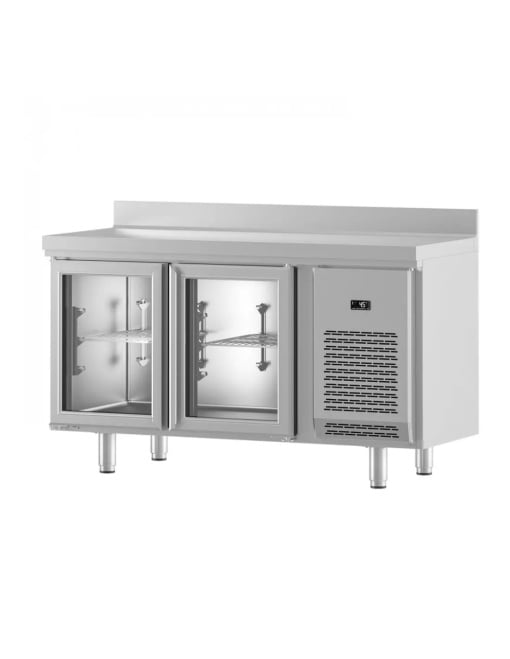Masă frigorifică cu uși de sticlă 1469x850 mm, Infrico - Img 6