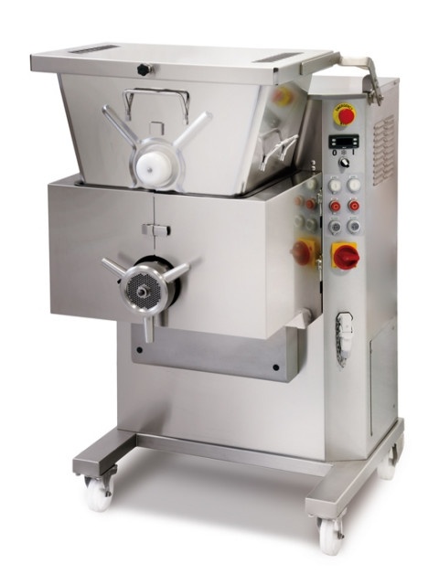 Mașină de tocat carne , frigorifică ,cu alimentare automata, 1200 kg/h - Img 2