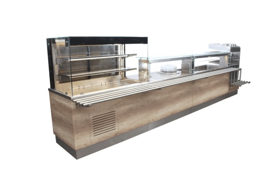 Mobilier neutru pentru linie de servire 538x74x163 cm - Img 5