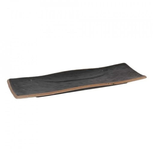 Platou negru sushi 36,5x12,5x2 cm, set de 4 bucăți, Sucro PuraSangre - Img 4