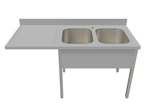 Spalator 2 cuve cu picurator si spatiu pentru masina de spalat - Img 2
