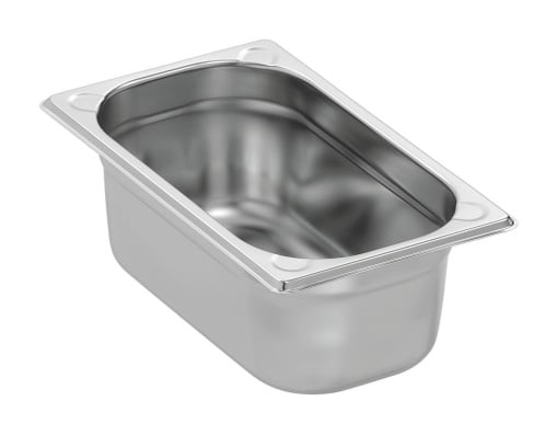 Tavă de inox (suprafață mată) GN1/4 h 100 mm - Img 4