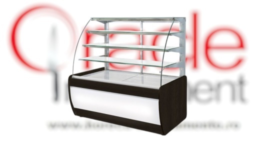 Vitrină frigorifică cofetărie 1390 mm cu sticlă curbată, Rapa Polonia - Img 11