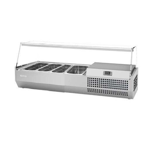 Vitrină frigorifică ingrediente sandwich sau pizza, 1328x450 mm, Infrico - Img 2