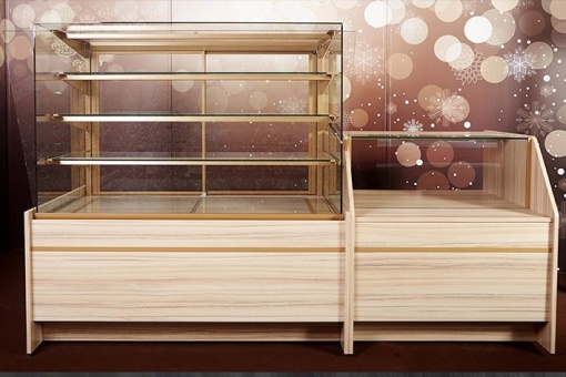 Vitrină frigorifică pentru cofetărie, patiserie 1020x890x1450 mm - Img 8
