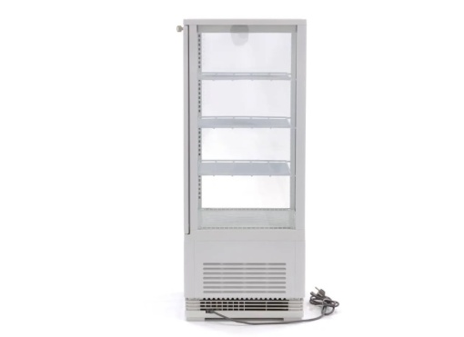 Vitrină frigorifică verticală, 78 Litri albă - Img 3