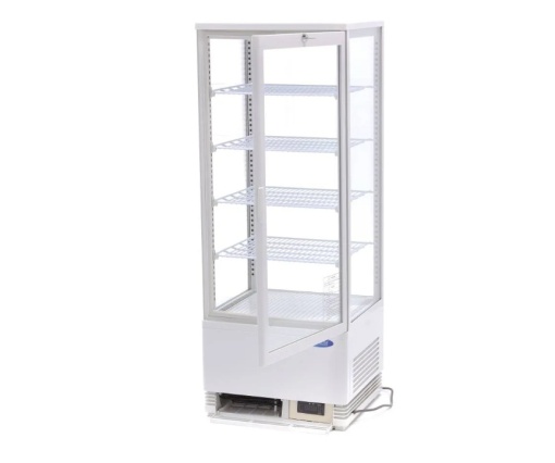 Vitrină frigorifică verticală, 98 Litri albă - Img 5