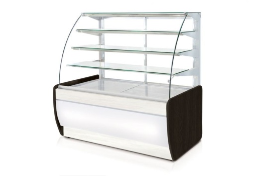 Vitrină neutră 1390 mm cu sticlă curbată - Img 4