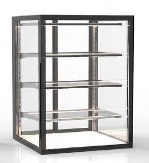 Vitrină neutră cu LED 600x600x815 mm, Sayl - Img 2