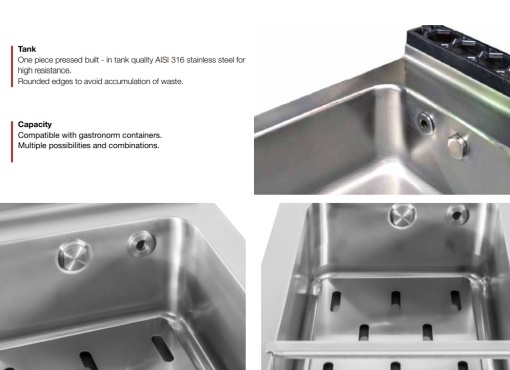 Bain-marie electric GN1/1, de banc Jemi - Img 3