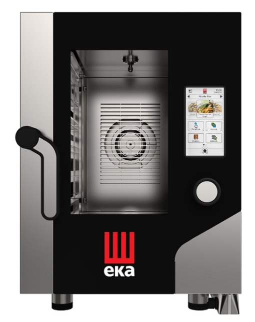 Cuptor electric combisteamer 6 tăvi GN2/3 touchscreen, compact Millenial Eka Italia - Img 9