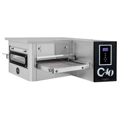 Cuptor electric tip tunel C40, 300 covrigi sau 22 pizza de 33 cm/oră, Prismafood Italia - Img 2