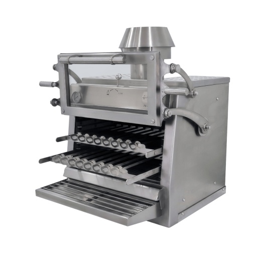 Cuptor pentru steak pe cărbuni, deschidere verticală, Pira 70 Silver ED - Img 10
