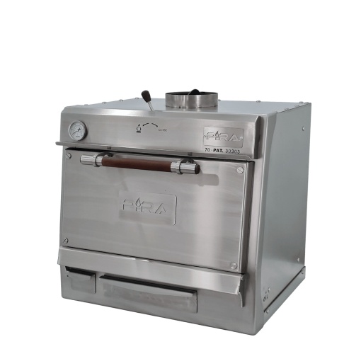 Cuptor pentru steak pe cărbuni, deschidere verticală, Pira 70 Silver SD - Img 9