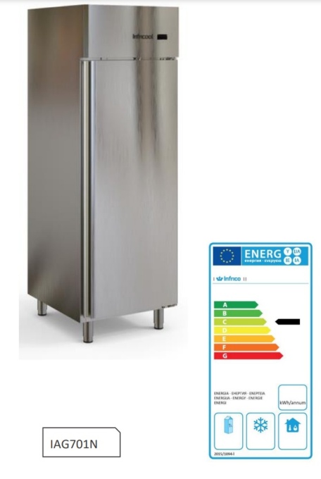 Dulap congelare din inox, 580 litri, Infrico - Img 4