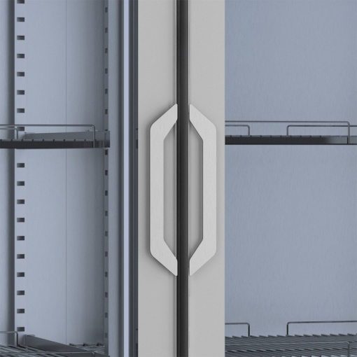 Dulap frigorific de inox cu ușă de sticlă, 1240 litri - Img 3