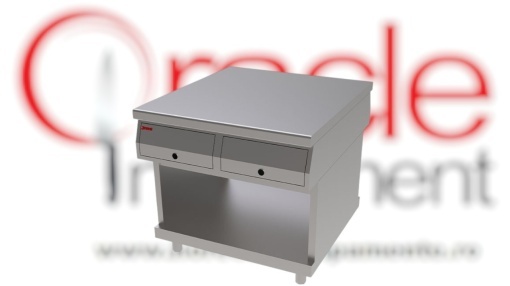 Element neutru inox 100 cm cu 2 sertare GN 1/1, Jemi