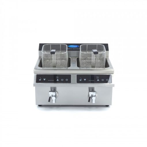 Friteuză cu inducție 2x 8 Litri, cu robinet - Img 4