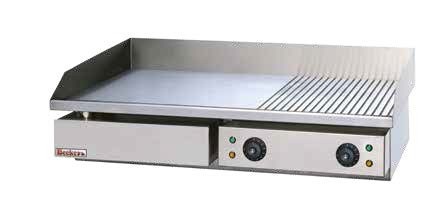 Fry top electric cu suprafată netedă/striată - Img 2