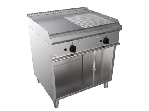 Fry top grill pe gaz cu suprafață netedă/striată, Casta - Img 3