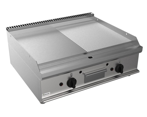 Fry top grill pe gaz cu suprafață netedă/striată, Casta - Img 3