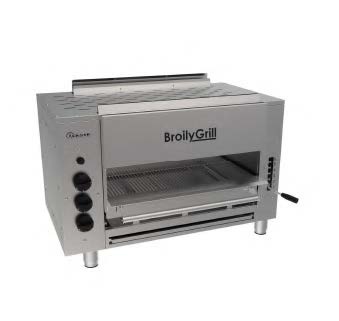 Grătar pentru steak, burger BroilyGrill pe gaz, Casta 1040x600/780x745 mm - Img 2