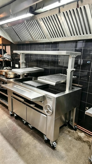 Grătar profesional Barbeque pentru Steak pe cărbuni, PIRA BBQ Combi Silver 150 - Img 6